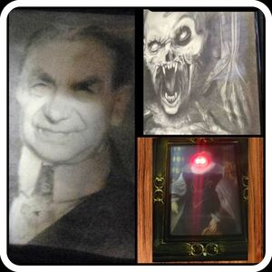 3D Eerie Scary Changing Haunted Talking Portrait Picture EUC, Spooky & Fun